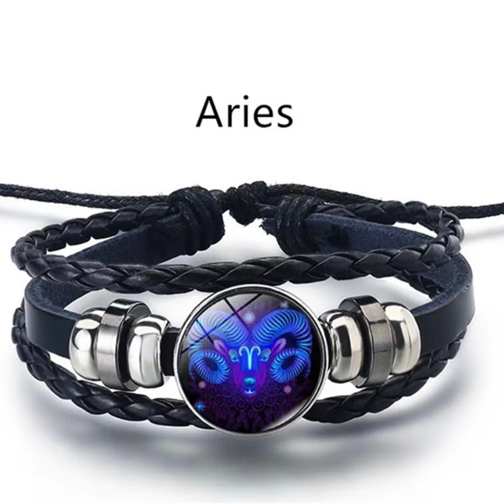 Aries Zodiac Charm Bracelet New